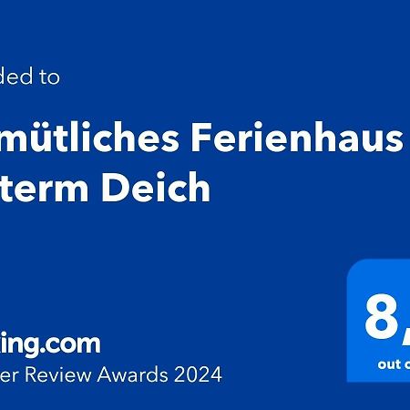 Gemuetliches Ferienhaus Hinterm Deich ノルトシュトラント エクステリア 写真